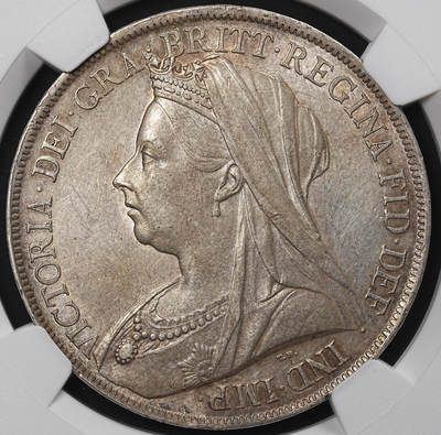 修遠堂世界钱币第八十九期 - NGC MS62 1900年英国马剑大银币