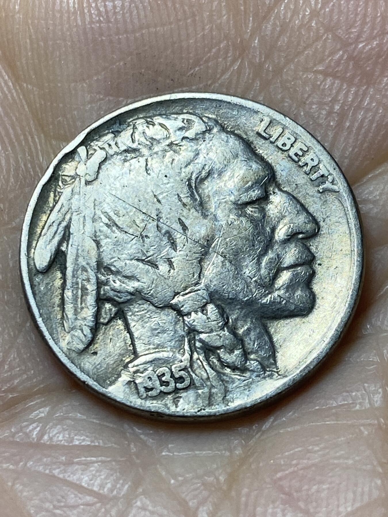 2025年第一百一十一场(总第一百三十七场）外国好品散币(免佣金) 美国🇺🇸1935年5分(野牛5分)