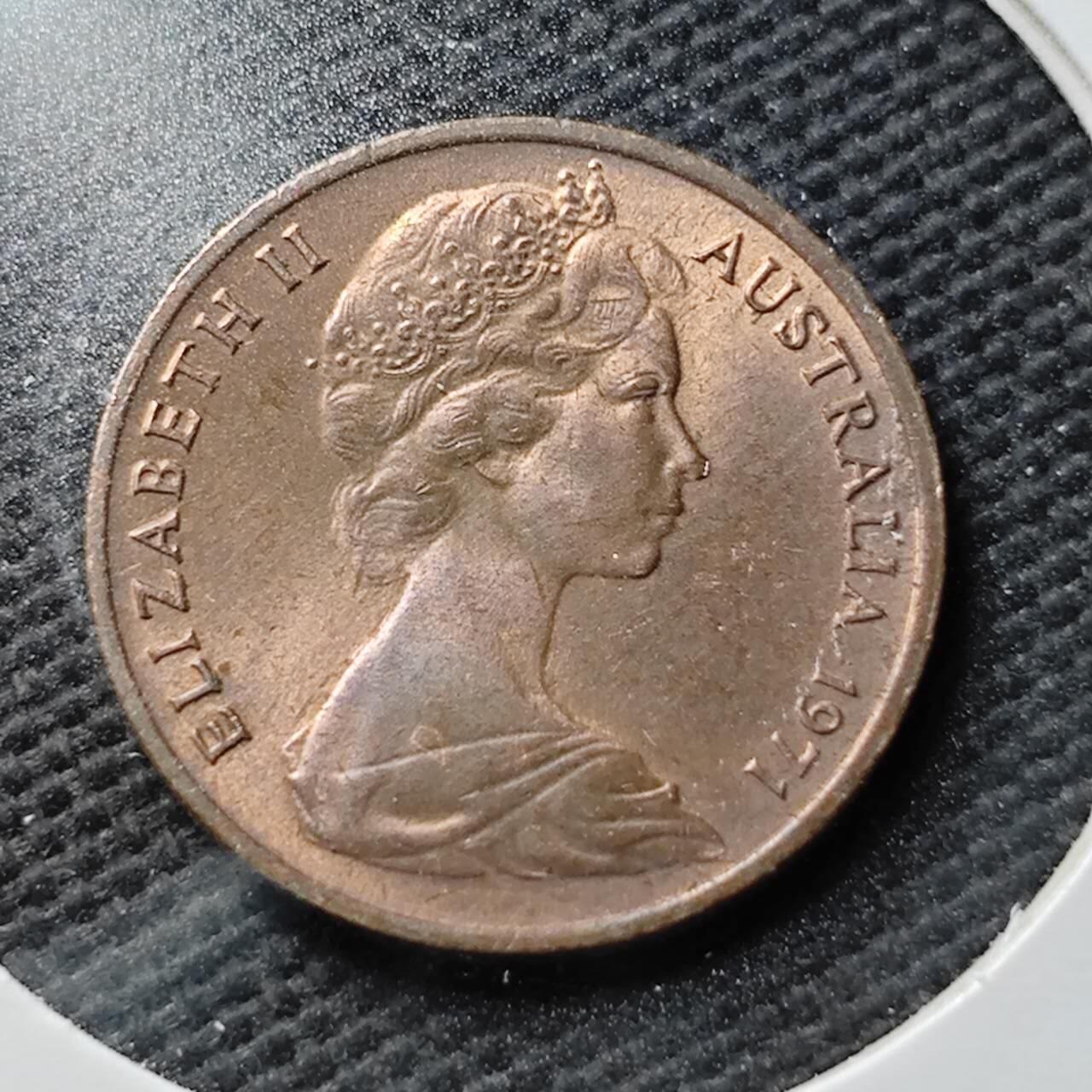 KK钱币收藏小铺 第355场 2月预留时间 周末发货  澳大利亚1分铜币 好品