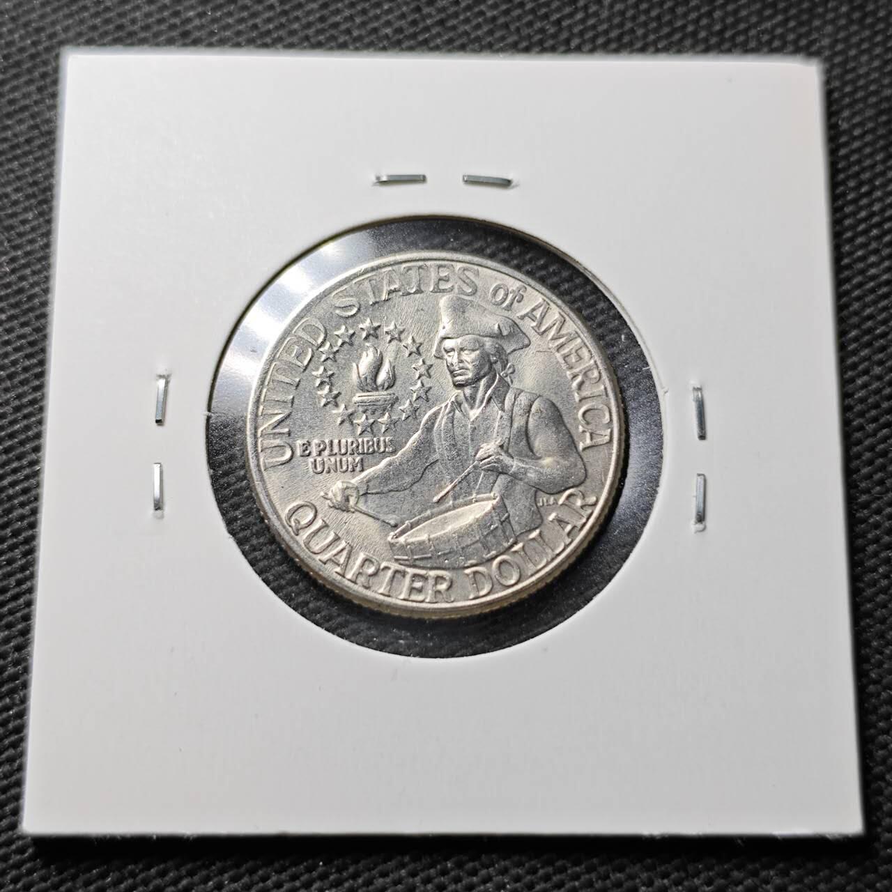 KK钱币收藏小铺 第355场 2月预留时间 周末发货  美国建国200周年纪念币25分