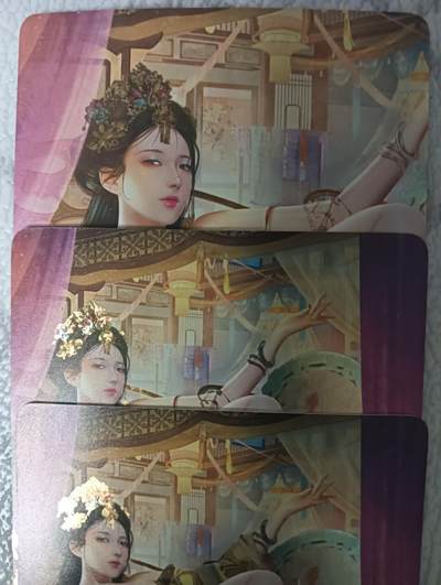 花开卡拍第43期（10月19号周日截拍，品控勿拍!!!拍品不寄存，运费5元，自制卡难免瑕疵，可能存在轻微撞角爆边等出厂瑕疵，品控介意勿拍！） - 燎原魅系列 陈阿娇 钻闪三渐变