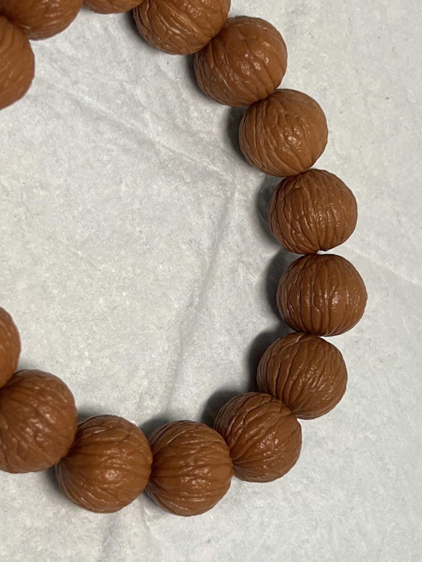 零元拍：猴头凤羽15.5MM原生态手串