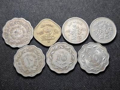 KK钱币收藏小铺 第355场 2月预留时间 周末发货 - 巴基斯坦一组7枚 