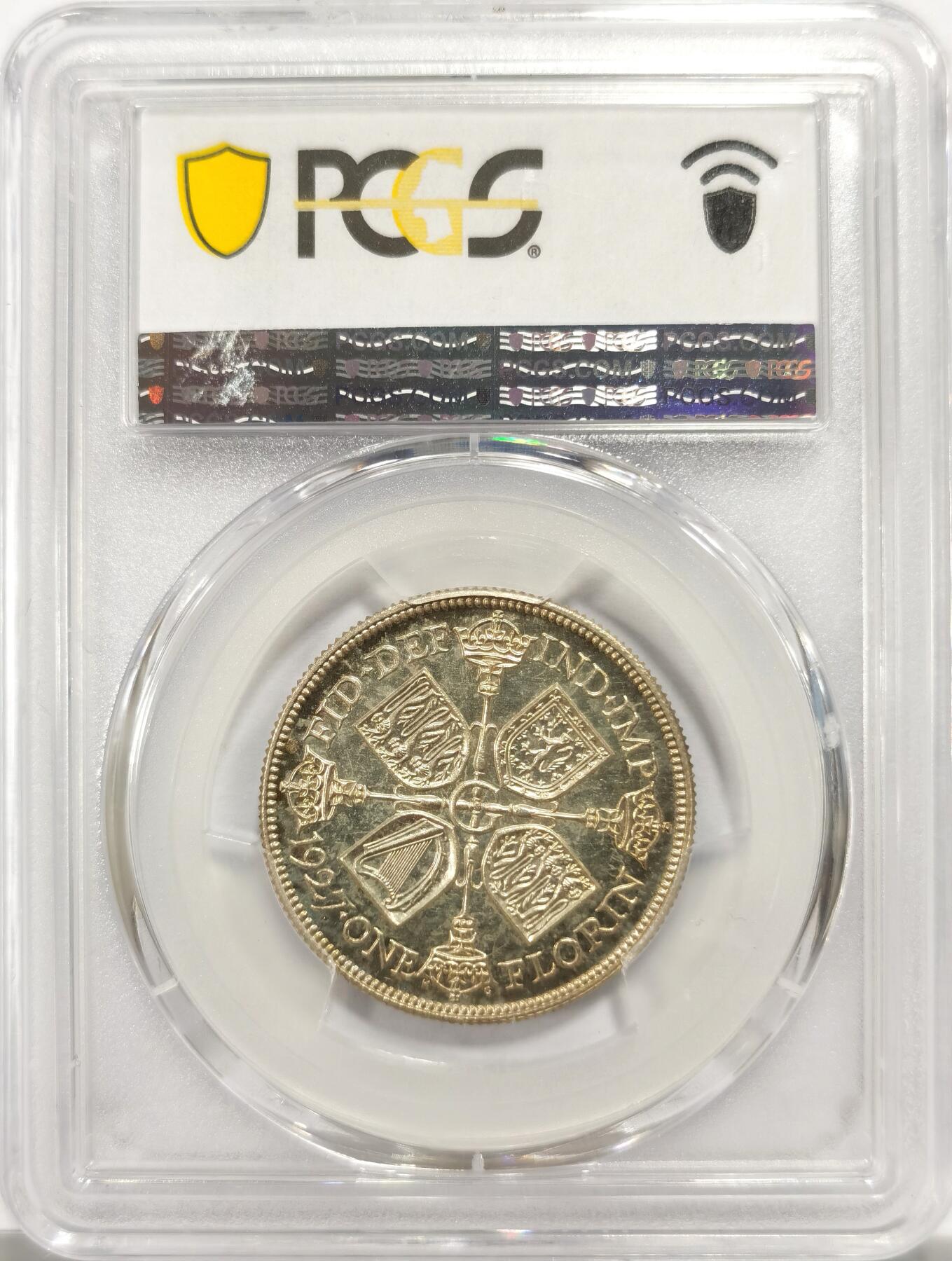 博洋堂世界钱币拍卖第143期（全场包邮） PCGS PR63 英国1927年乔治五世2先令精制银币