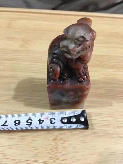民国时期老寿山石大号印章，雕刻漂亮，颜色漂亮，品好，见图示 - 民国时期老寿山石大号印章，雕刻漂亮，颜色漂亮，品好，见图示