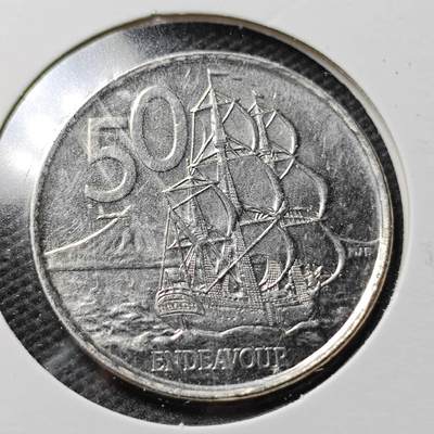 KK钱币收藏小铺 第355场 2月预留时间 周末发货 -  新西兰50分