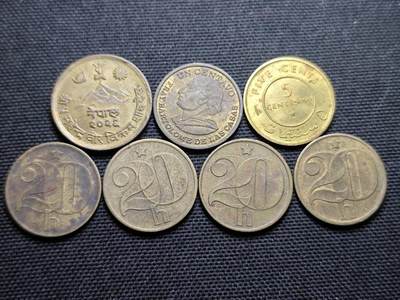 KK钱币收藏小铺 第355场 2月预留时间 周末发货 - 铜币一组7枚 