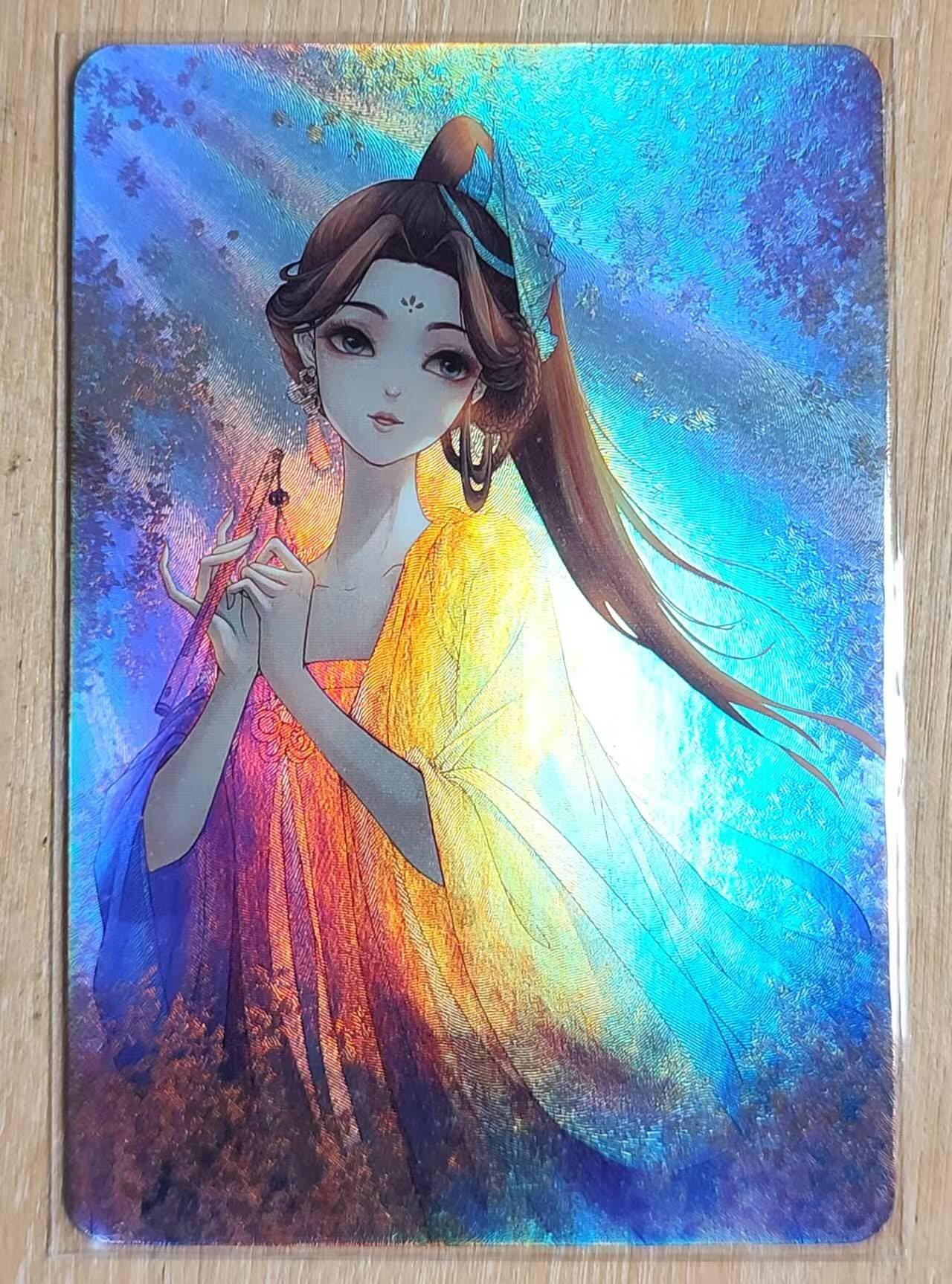 龙虎卡牌第五十九场（无佣金，满120包邮，周六晚上结拍，欢迎送拍） 粗彩闪 宁缺卡牌 不知火舞古装版