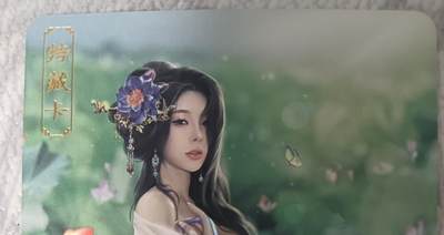 花开卡拍第43期（10月19号周日截拍，品控勿拍!!!拍品不寄存，运费5元，自制卡难免瑕疵，可能存在轻微撞角爆边等出厂瑕疵，品控介意勿拍！） - 卡将绝代芳华 杜秋娘 艺术版 彩闪 编号104