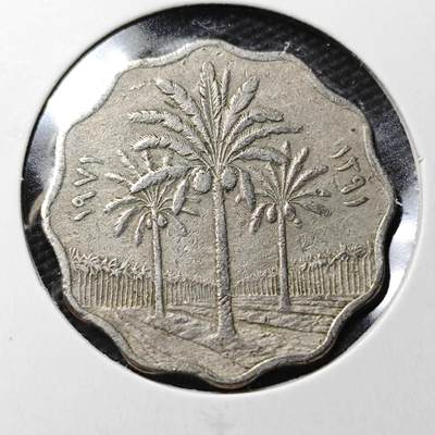 KK钱币收藏小铺 第355场 2月预留时间 周末发货 -  伊拉克10费尔椰树