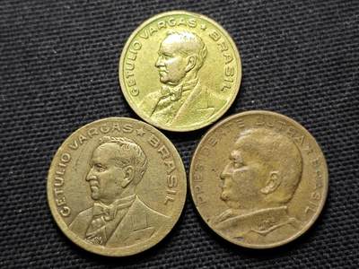 KK钱币收藏小铺 第355场 2月预留时间 周末发货 -  巴西3枚一组铜币