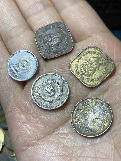 2025年第一百一十一场(总第一百三十七场）外国好品散币(免佣金) - 散币5枚:英属锡兰、斯里卡兰、尼泊尔