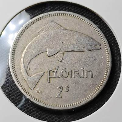 KK钱币收藏小铺 第355场 2月预留时间 周末发货 -  1959爱尔兰2先令