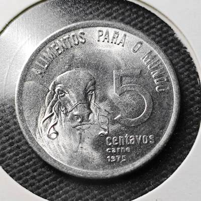 KK钱币收藏小铺 第355场 2月预留时间 周末发货 -  1975巴西5分纪念币 好品
