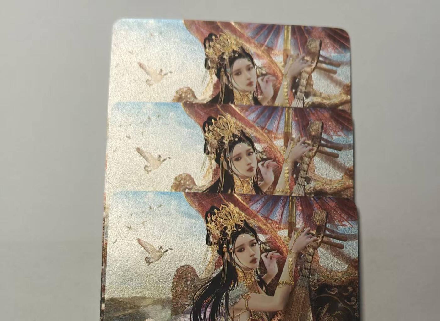 龙虎卡牌第五十九场（无佣金，满120包邮，周六晚上结拍，欢迎送拍） 粗闪3张  燎原焱卡 罐儿  四大美女王昭君