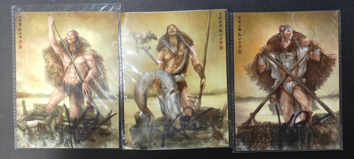 天玑星卡拍第130期《10.20周一截拍》持续收拍收评中 满赠卡需备注 【亲签海报】承匠 张墨一水浒 阮氏三兄弟 海报