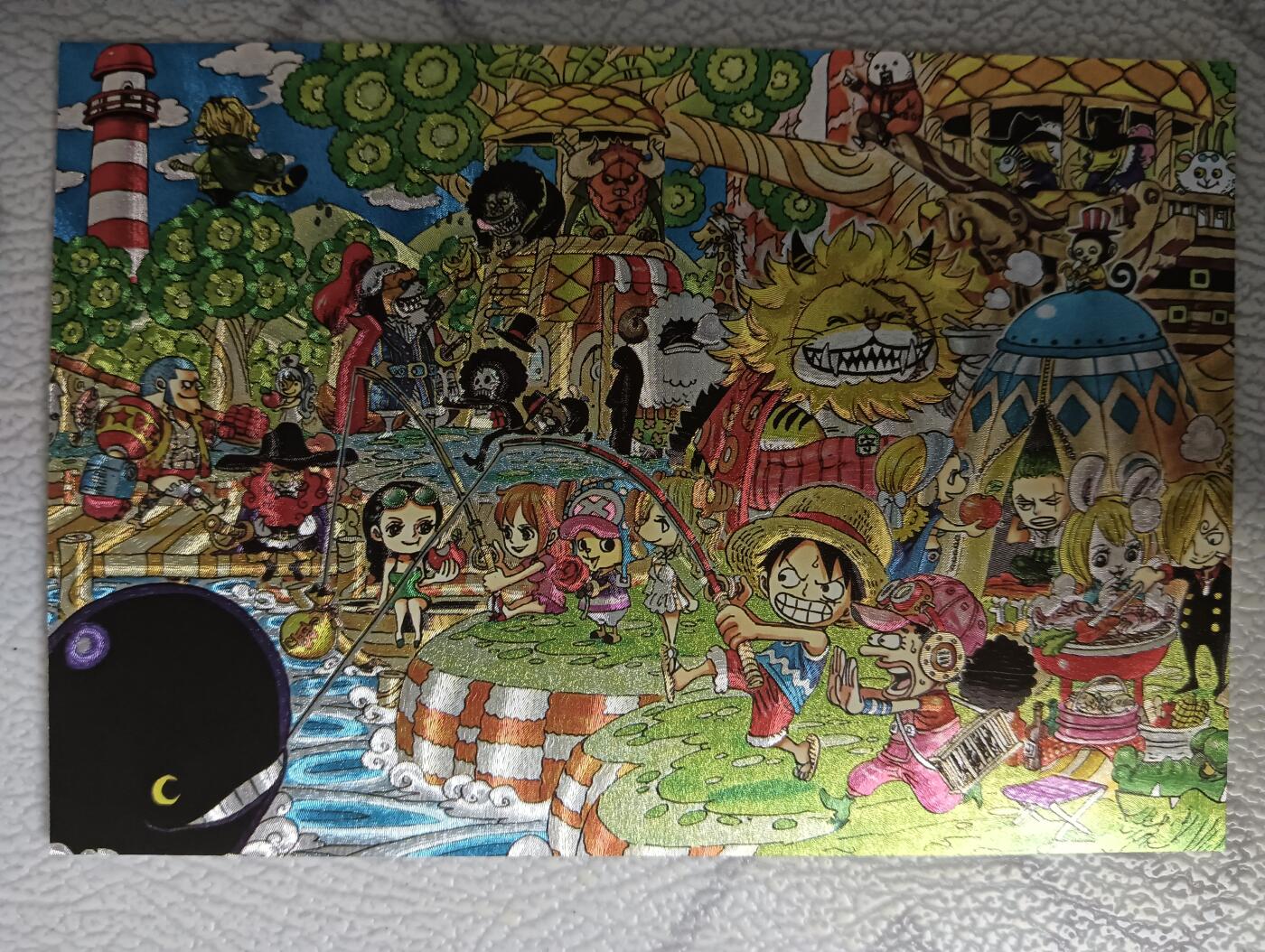 花开卡拍第43期（10月19号周日截拍，品控勿拍!!!拍品不寄存，运费5元，自制卡难免瑕疵，可能存在轻微撞角爆边等出厂瑕疵，品控介意勿拍！） 奇点 奇点卡牌 海贼兑换卡 a5尺寸 粗闪卡