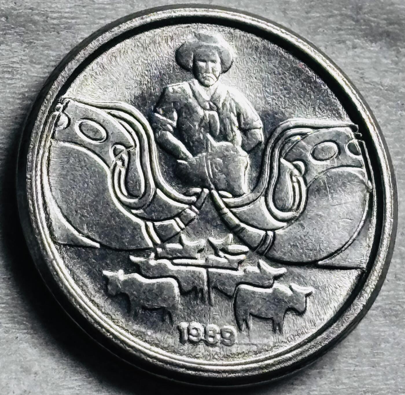 神仙姐姐-中外币专场22 原光好品1989 年巴西一分