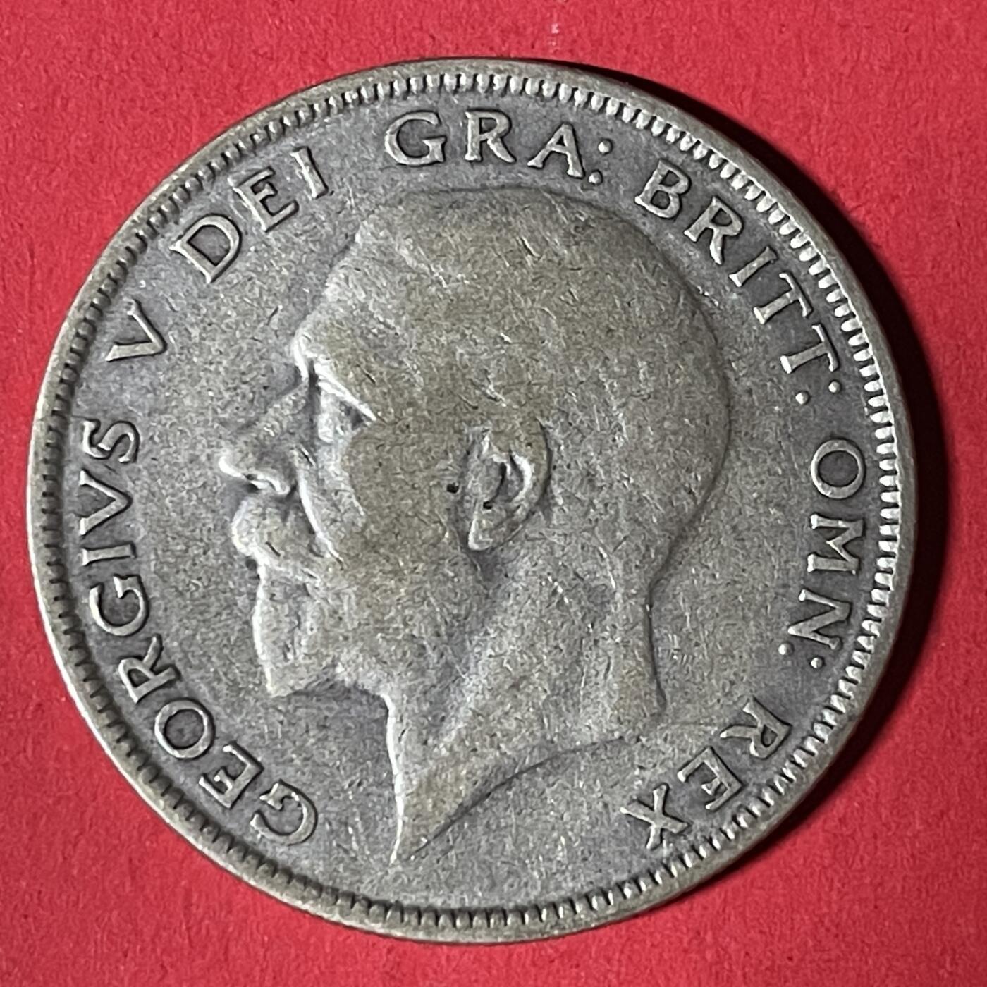 【银质纪念币、国外银币等珍品】限时专场 英国 1931年 乔治五世 半克朗银币一枚