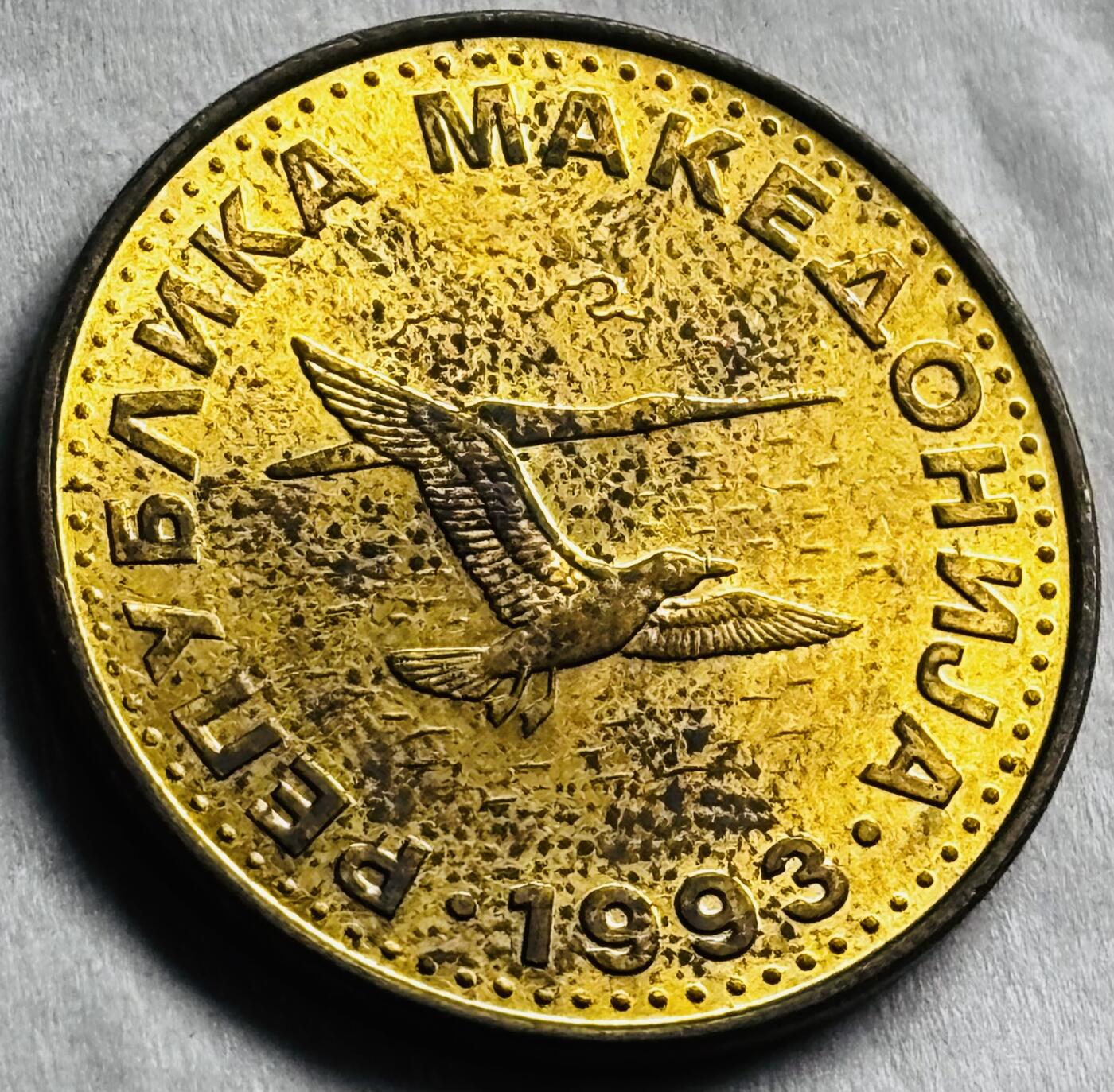 神仙姐姐-中外币专场22 原光好品 1993 年马其顿 50 分
