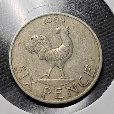 KK钱币收藏小铺 第355场 2月预留时间 周末发货 - 1964马拉维6便士