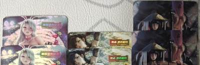 花开卡拍第43期（10月19号周日截拍，品控勿拍!!!拍品不寄存，运费5元，自制卡难免瑕疵，可能存在轻微撞角爆边等出厂瑕疵，品控介意勿拍！） - 海因里希蒂法雏田 艺术对卡 彩闪6张