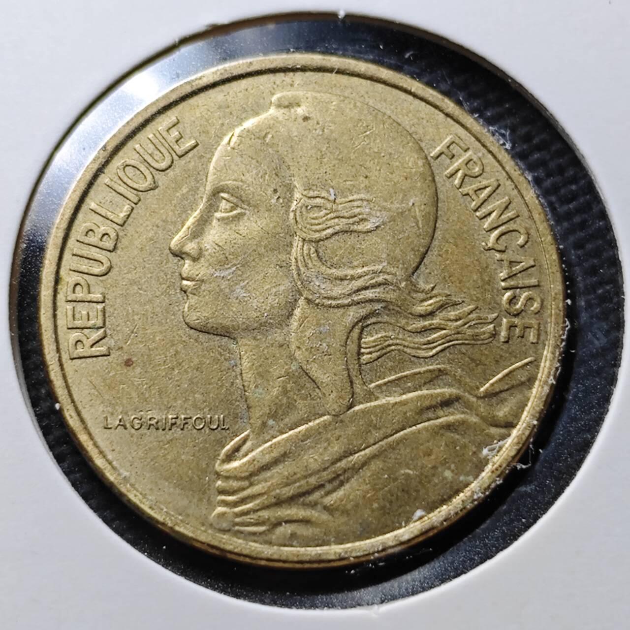 KK钱币收藏小铺 第355场 2月预留时间 周末发货  1964法国50分铜币 不多见纲目品种