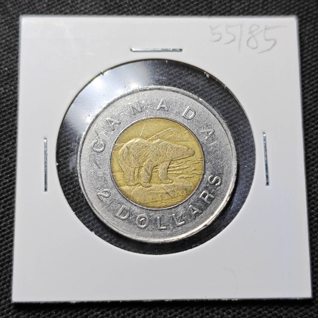 KK钱币收藏小铺 第355场 2月预留时间 周末发货  加拿大2元