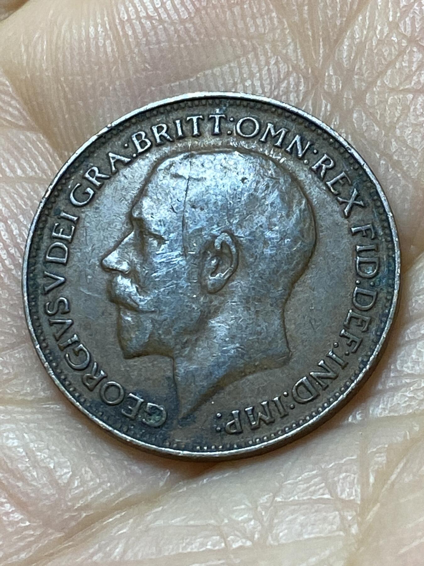 2025年第一百一十一场(总第一百三十七场）外国好品散币(免佣金) 英国🇬🇧1922年1法新(乔治五世第二版)