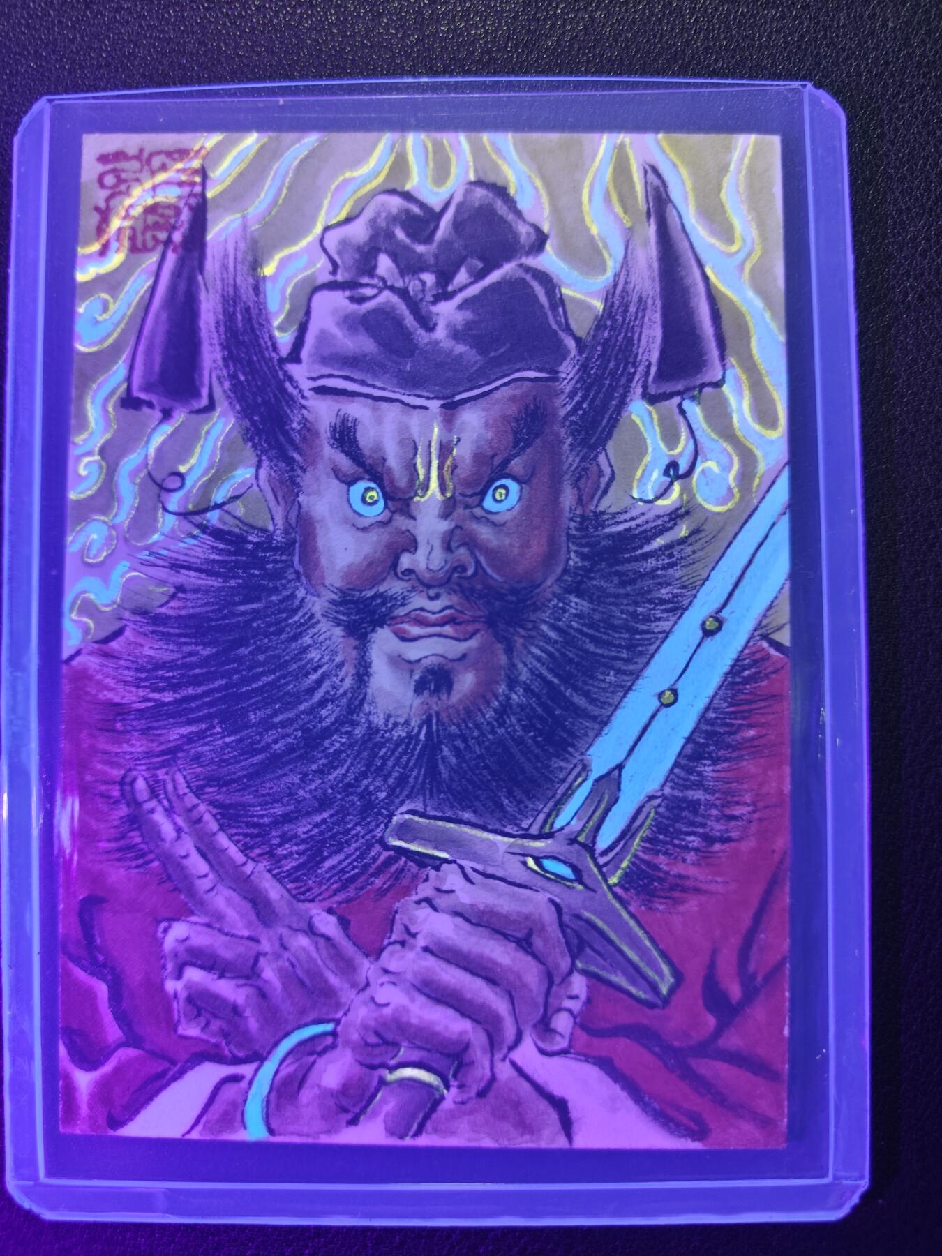 天玑星卡拍第130期《10.20周一截拍》持续收拍收评中 满赠卡需备注 【手绘卡】张先军 钟馗 带特效 手绘卡