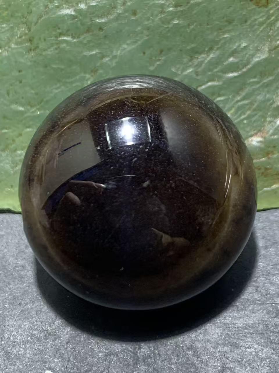 精品药师玛瑙手工雕刻富贵有鱼板珠（背云）一颗