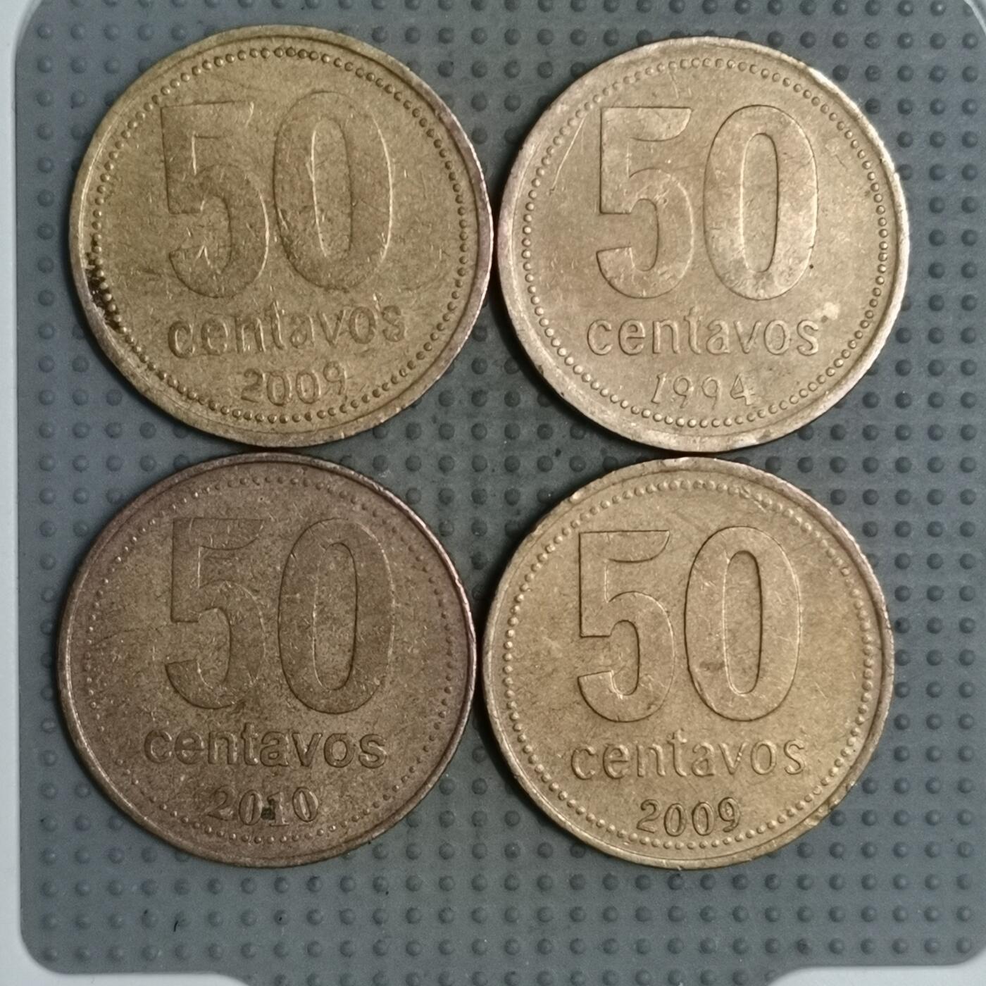 2025年第101场各国散币拍卖（总第101场） 阿根廷50分4枚