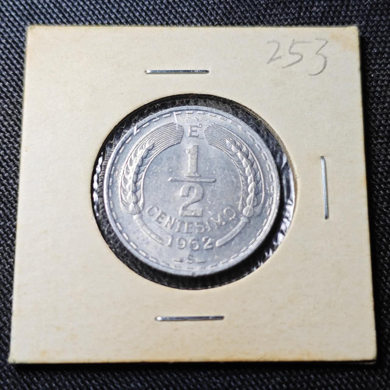 KK钱币收藏小铺  （套币 批量/好品散币 银币）专场  2月预留时间 周末发货  1962智利1/2分 飞鹰 好品
