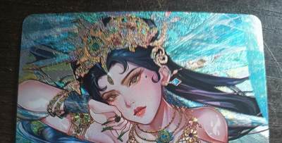 花开卡拍第43期（10月19号周日截拍，品控勿拍!!!拍品不寄存，运费5元，自制卡难免瑕疵，可能存在轻微撞角爆边等出厂瑕疵，品控介意勿拍！） - 砖家 卡册卡 艳绝西游 孔雀公主 粗闪1张