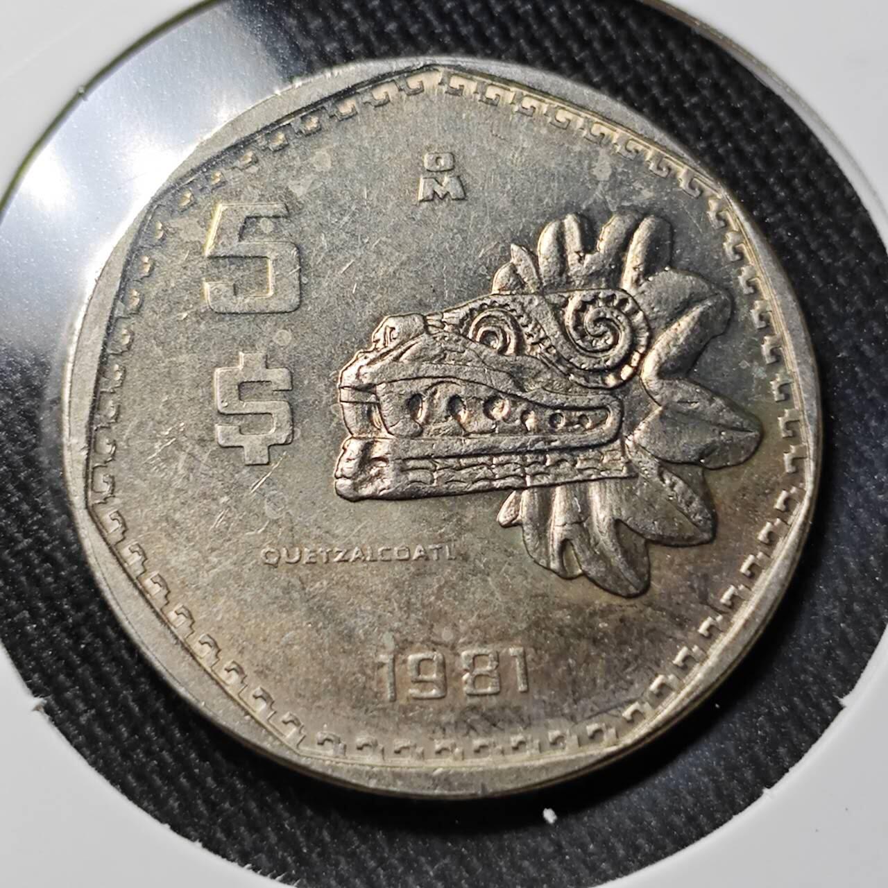 KK钱币收藏小铺  （套币 批量/好品散币 银币）专场  2月预留时间 周末发货  1981墨西哥5比索 好品