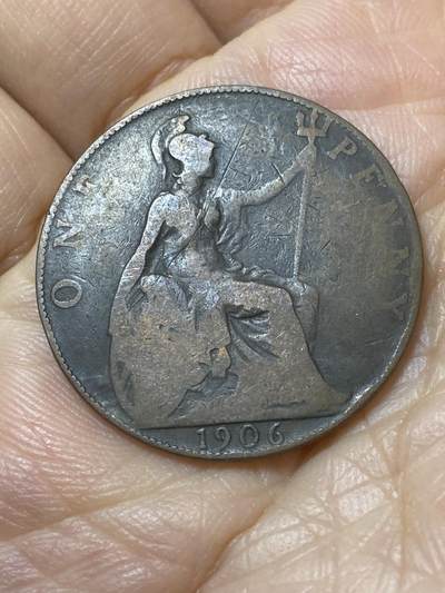 2025年第一百一十二场(总第一百三十八场）外国好品散币(免佣金) - 英国🇬🇧1906年1便士(爱德华七世时期)
