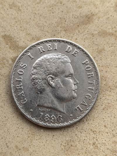 道一币馆币章第一百五十二场 - 葡萄牙1896年卡洛斯一世500瑞斯银币