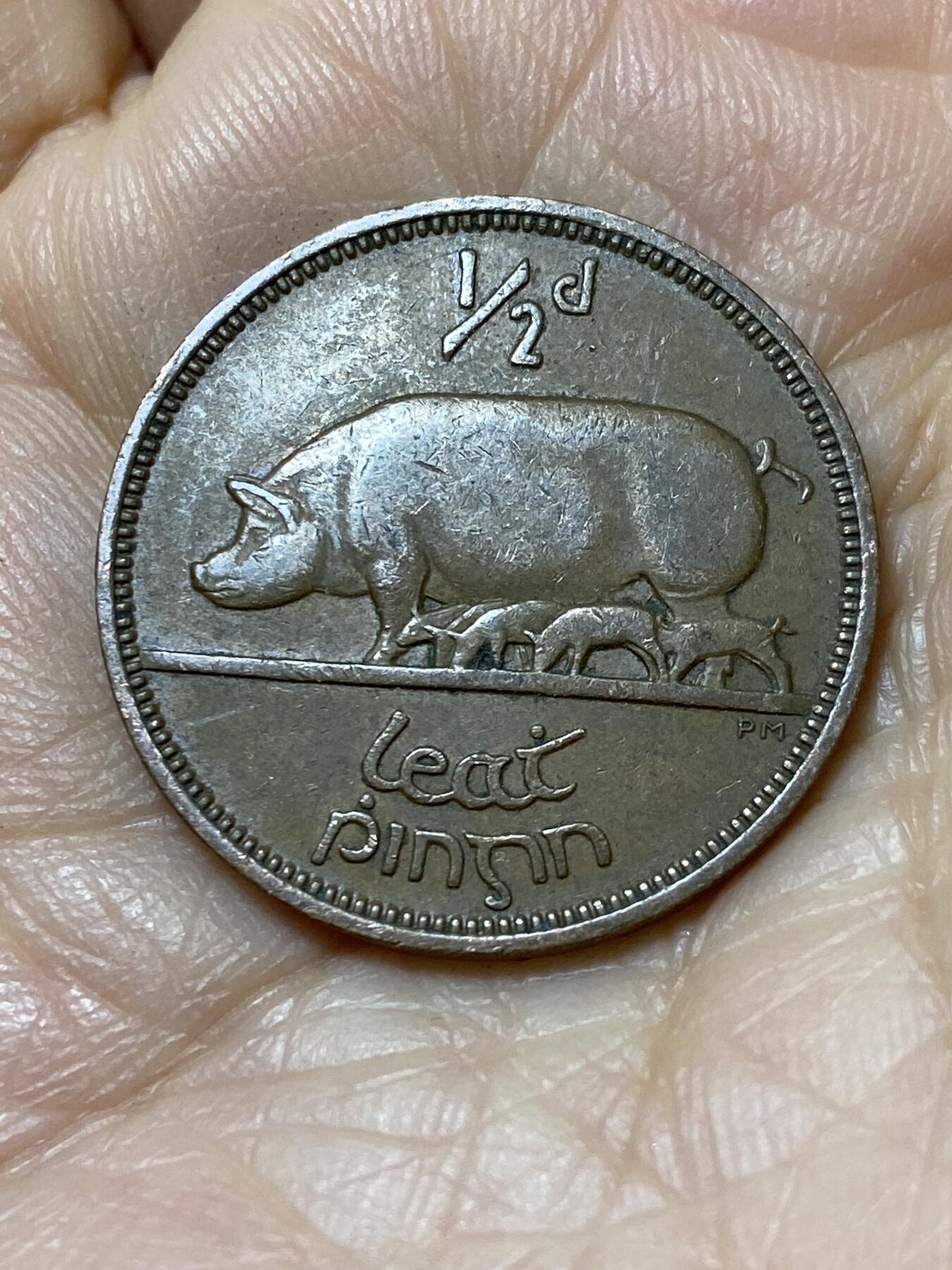 2025年第一百一十二场(总第一百三十八场）外国好品散币(免佣金) 爱尔兰🇮🇪1964年1/2便士(共和国时期第一套)