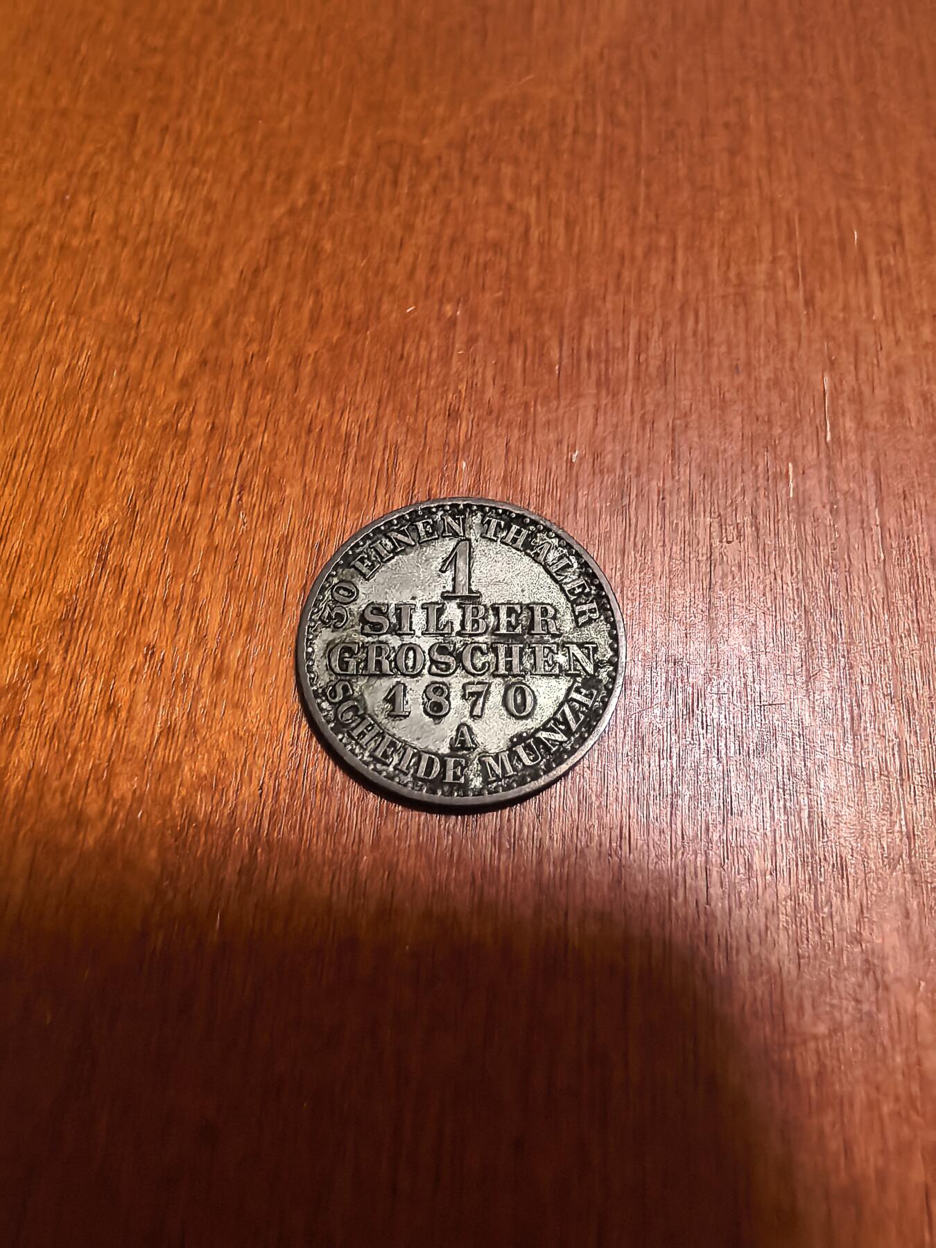 长老汇蛇年精选第六十二场拍卖 1870德国普鲁士1格罗申银币