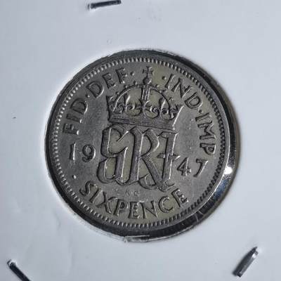 沼泽如烟--第877场 - 英国1947年6便士