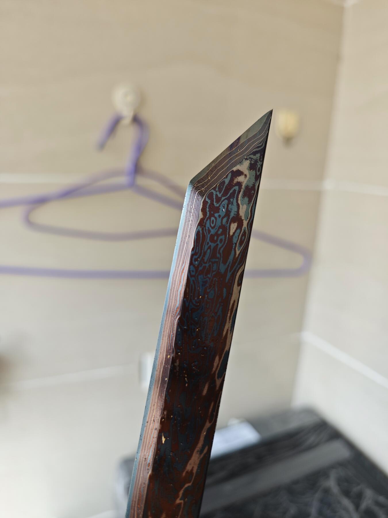 红色经典收藏拍卖专场 工艺品 未开刃 龙泉非遗传承 彩陨唐刀 