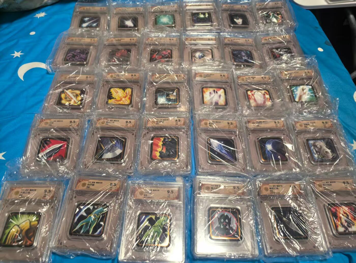 寸草不生拍卖会 第十一期 暴雪魔兽世界徽章铜框10职业30个9.5分全套