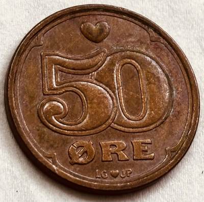 神仙姐姐-中外币专场22 1990 年丹麦 50 欧尔