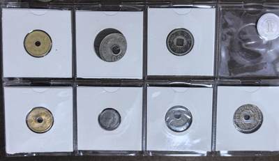 北京马甸外国币专卖第145期，外国币专场，陆续上拍，欢迎关注 日本散币：其中100元稻穗和100元丹凤为银币