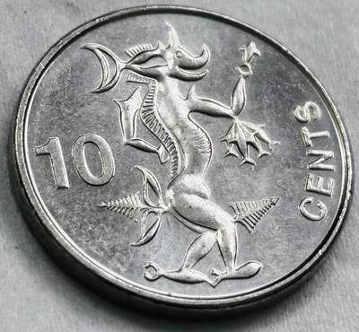 神仙姐姐-中外币专场22 原光好品 2012 年所罗门群岛 10 分