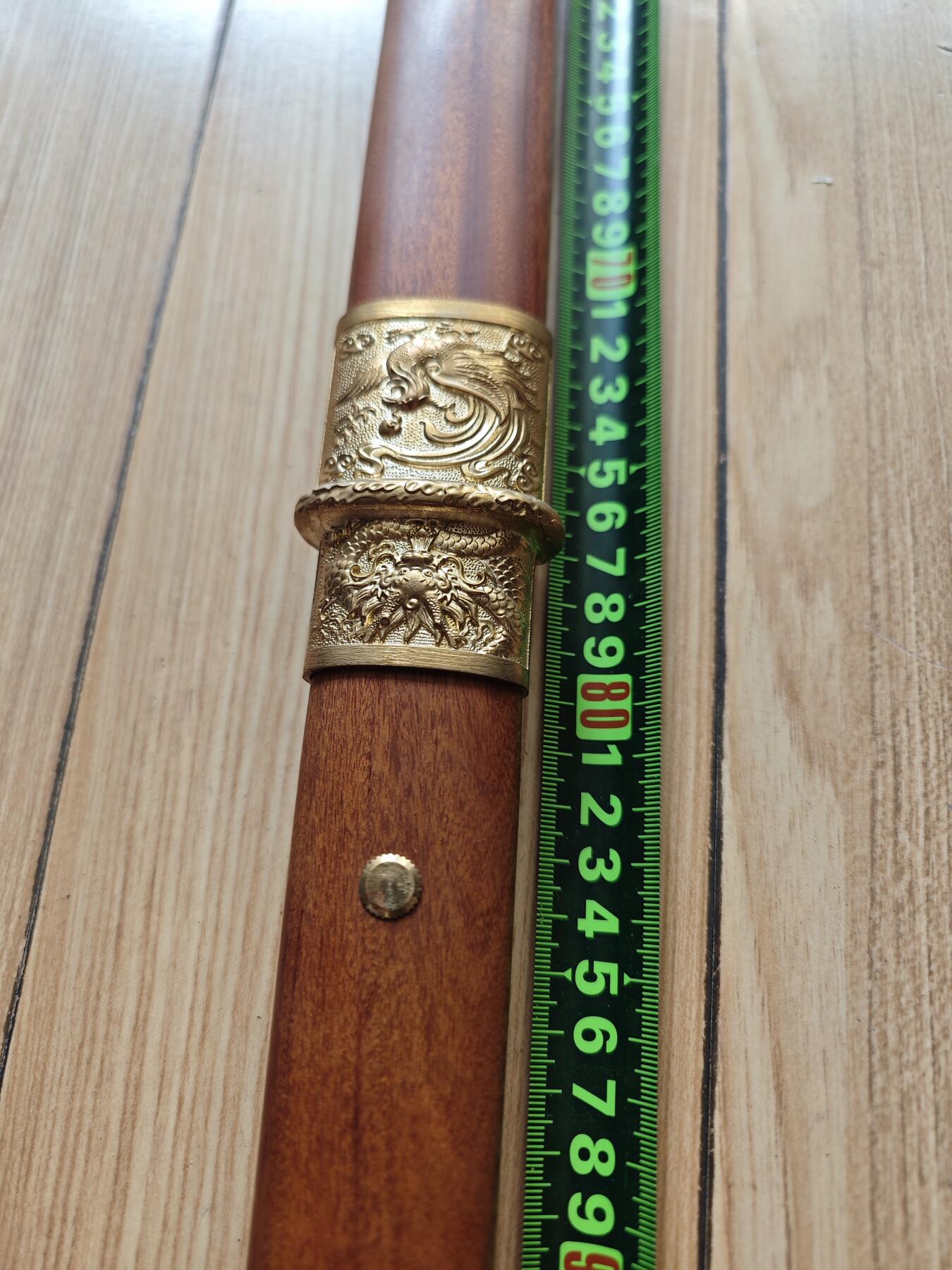 红色经典收藏拍卖专场 工艺品 未开刃 龙泉非遗传承 彩陨唐刀 