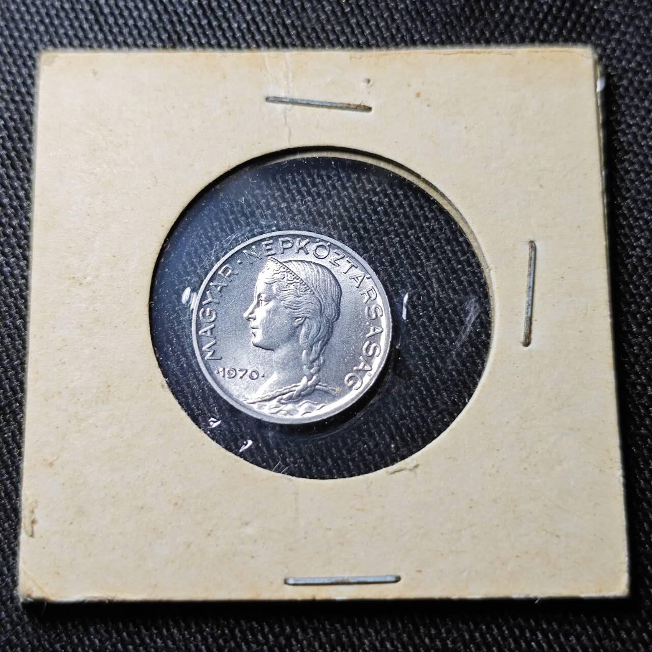 KK钱币收藏小铺  （套币 批量/好品散币 银币）专场  2月预留时间 周末发货 1970匈牙利5菲勒 少女 拆卷品 