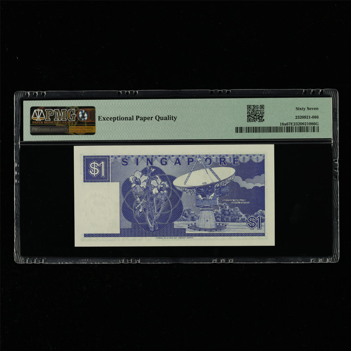 【亘邦集藏】第214期拍卖 1987年 新加坡1元 PMG 67EPQ B/14 319936