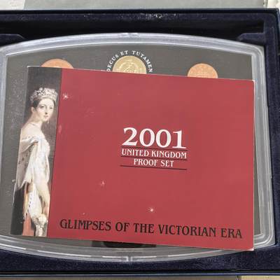 道一币馆币章第一百五十一场 - 原包装带证 英国2001年精制套币十枚 含纪念币