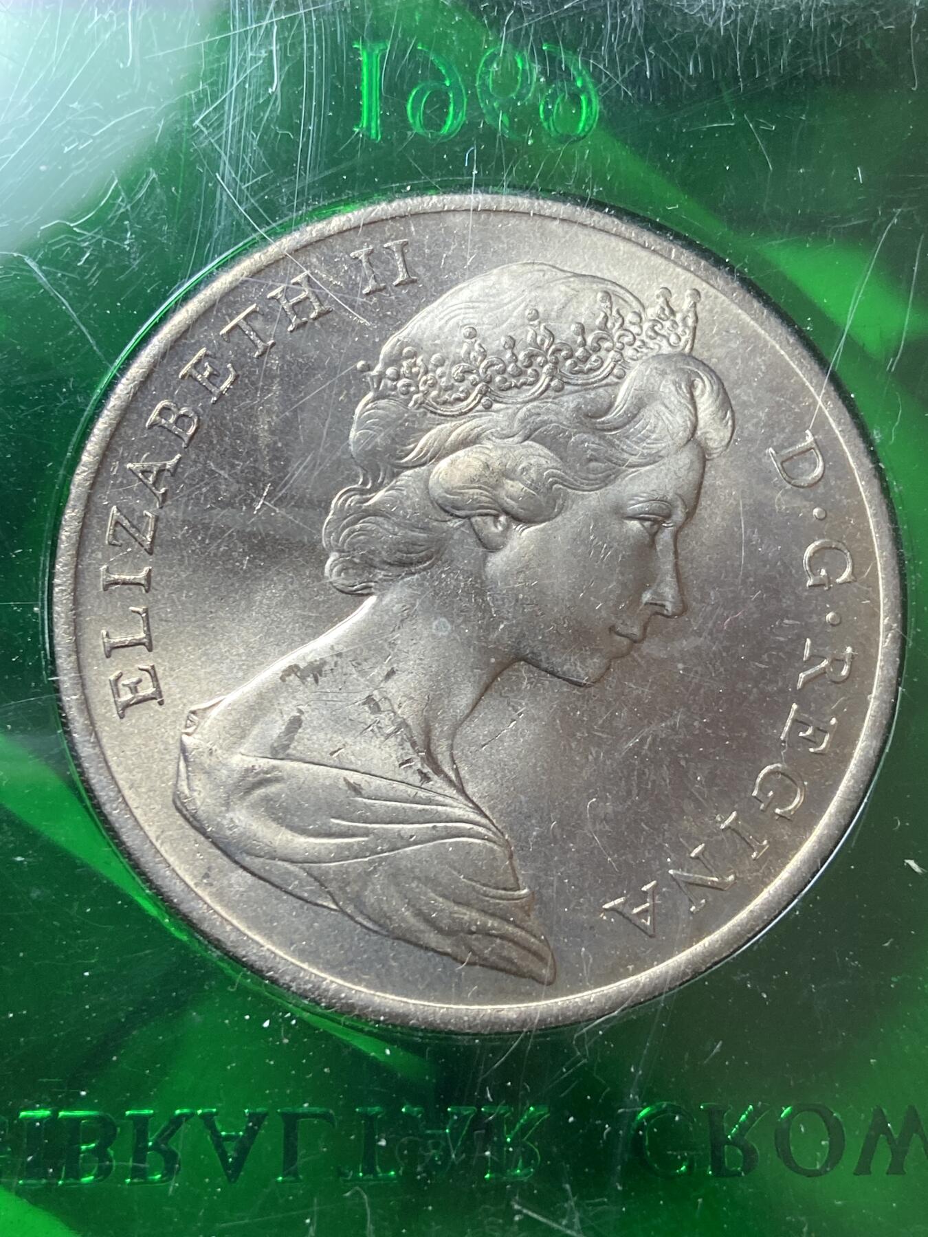 2025年第一百一十二场(总第一百三十八场）外国好品散币(免佣金) 原盒–英属直布罗陀🇬🇮1969年1克朗